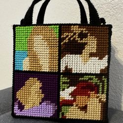 Taylor Swift Hand Made Cross Stitch Tote