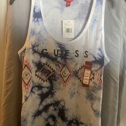 GUESS Aztec Print Tank Top Women’s Size L
