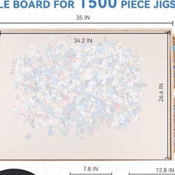 Jigsaw puzzle board with drawers