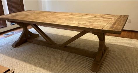 Restoration Hardware Salvaged Wood Xbase dining table