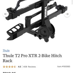 Thule T2 Pro XTR 2-Bike Hitch Rack