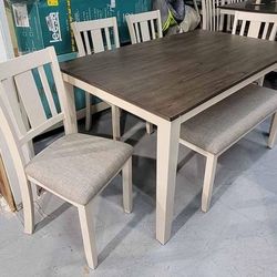 6pc Dining Room Table Set 