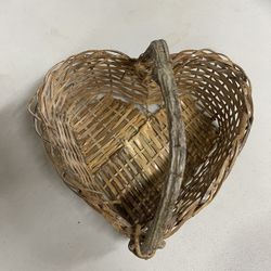 Vintage Heart Basket
