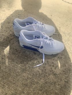 Nike White & Blue Air max 1’s(size 10)