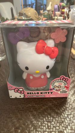 New Sanrio Hello Kitty Styling Figure Accessories with Stickers and Bows Age 3+