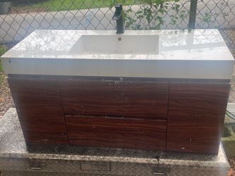 Modern Floating Bathroom Vanity with Sink