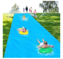 Giant Lawn Water Slide / Slip and Slide with Inflatable Bodyboards