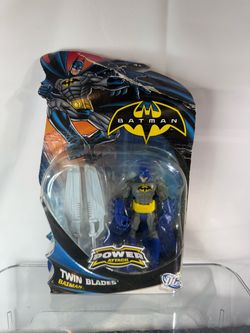 🦇 Batman Twin Blades Power Attack Action Figure 2011 DC Mattel Sealed