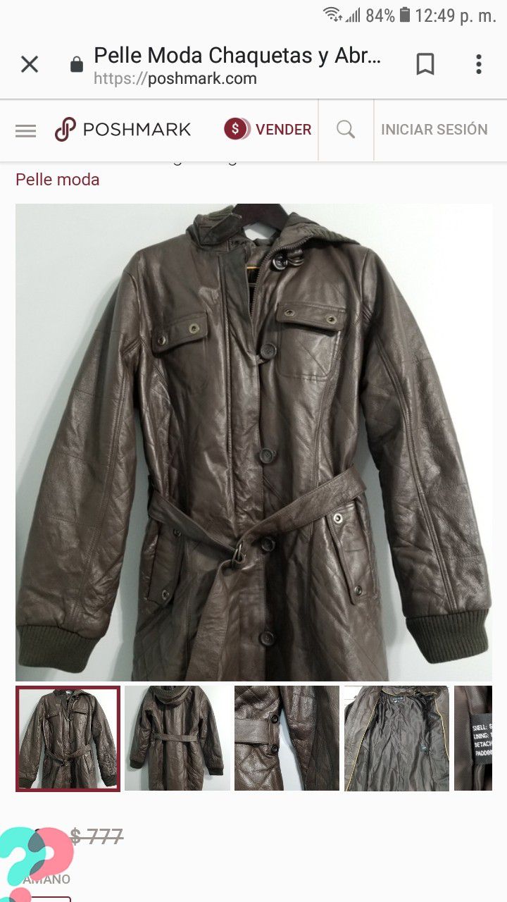 leather coat XL