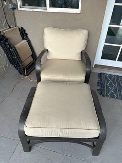2 Swivel Chairs and Ottomon