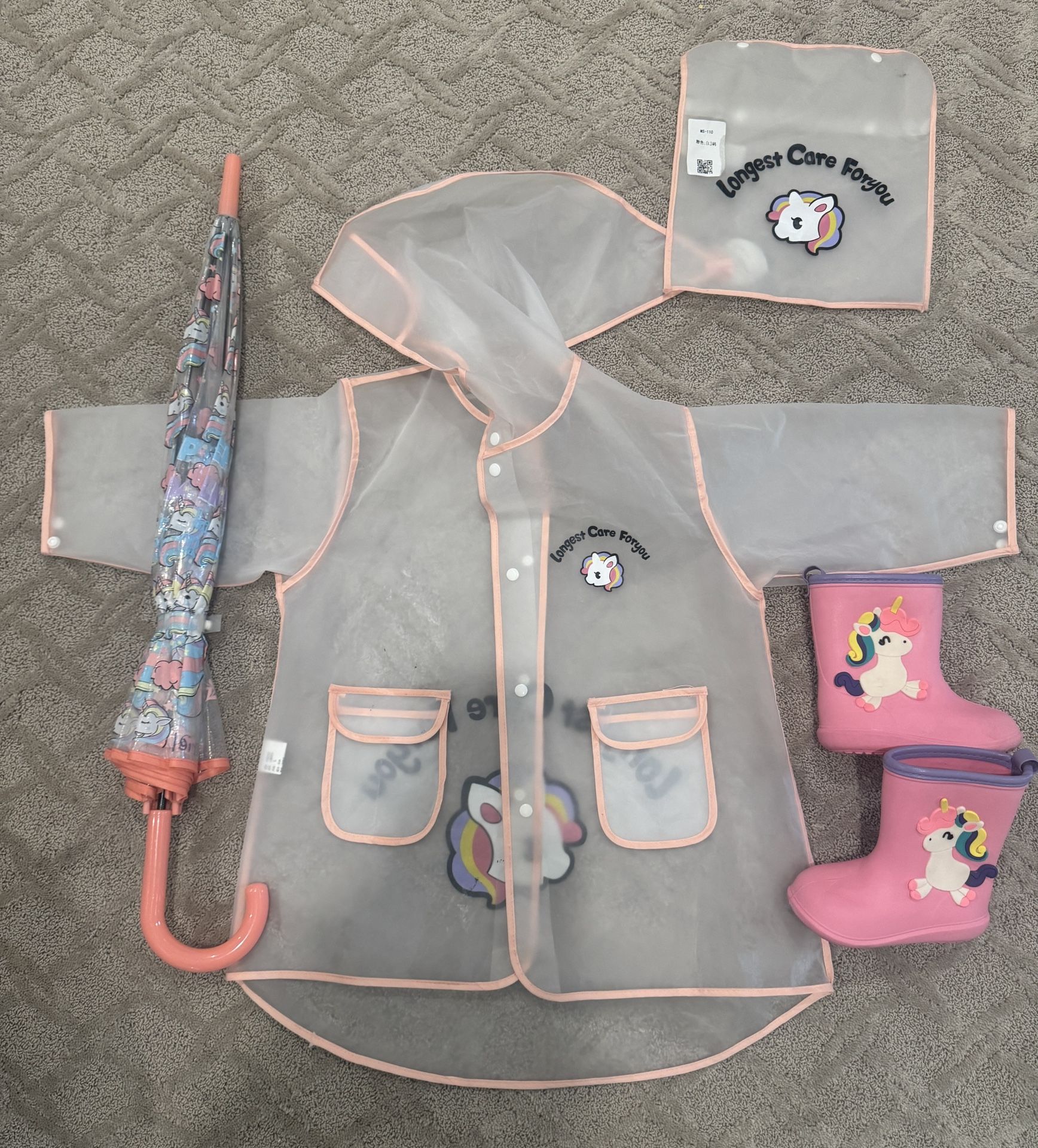 Kids Unicorn Rain Set βοΈπ¦
