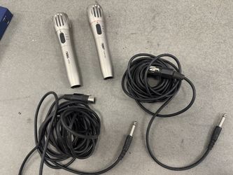 2 Naxa NAM-982 Wireless Dynamic Microphone DJ Karaoke Mobile PA Sound System Mic
