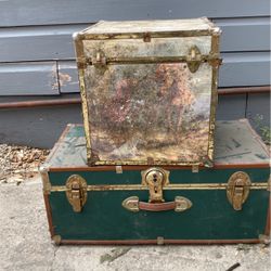Vintage luggage chest