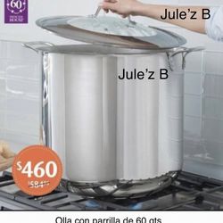 Princess House Olla Con Parrilla De 60 Qts Nueva En Si Caja 