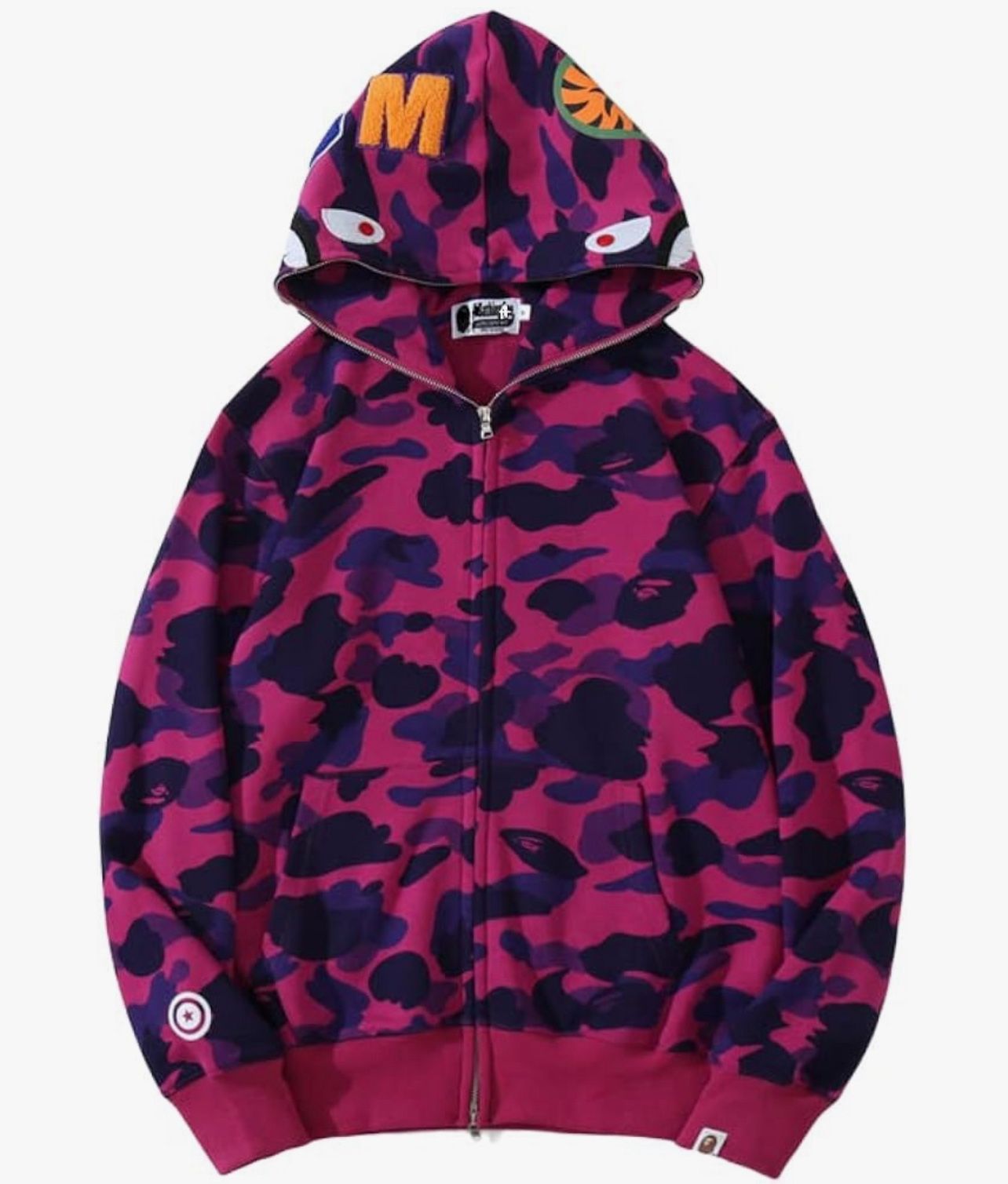purple bape hoodie 