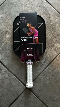 RPM V2 16mm Ella Oh Pro Pickleball Paddle Pink