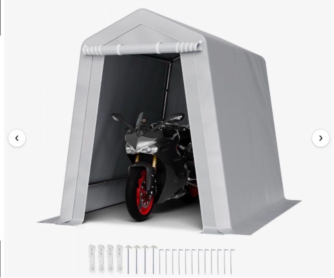 VEVOR Outdoor Storage Shed, 6 × 8 ft