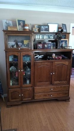 Oak hutch