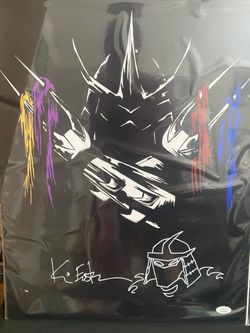 Kevin Eastman Signed Shredder Picture 16x20 