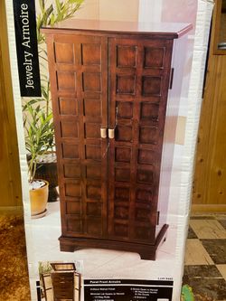 ARMOIRE: ANTIQUE WALNUT FINISH