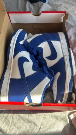 Nike Dunk High Blue and White Sneakers