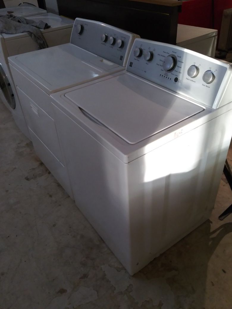 Kenmore washer and dryer open tub