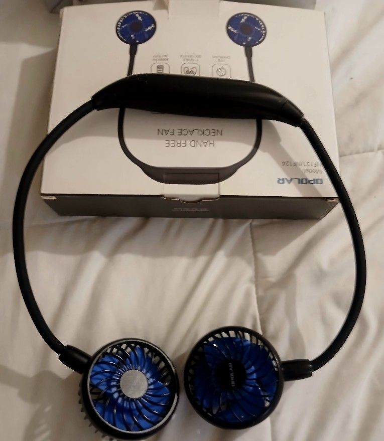 HAND FREE NECKLACE FAN