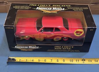 1966 Chevy Biscayne RED 1:18 Ertl American Muscle Die Cast