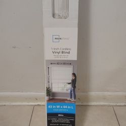 Vynil Blind 43 Inch W By 64 L  .$11.00 O.B.O