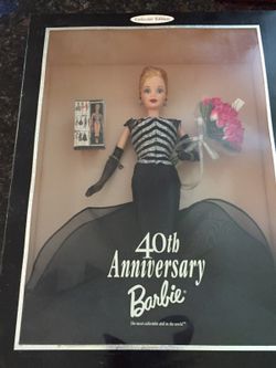 Collectors item 40th anniversary Barbie doll still in box.