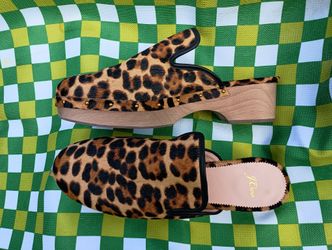 JCrew Calf Hair Clogs