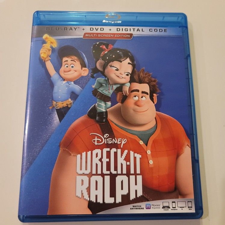 $5 BLU RAY , DISNEY WRECK IT RALPH  BLU RAY  ONLY NO DIGITAL OR DVD $5 OR TRADE FOR A MOVIE TITLE I DO NOT ALREADY OWN.  