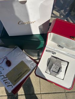 Iced Out Cartier Watch