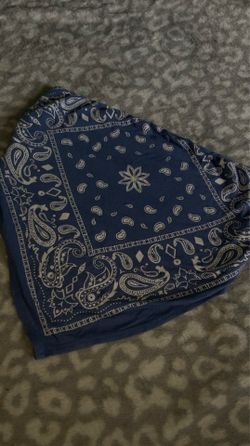 Papermoon Light Blue Bandana Print  Crop Top