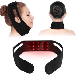 LOVTRAVEL New 660nm LED Red Light Therapy for Neck and 850nm Near Infrared Light Therapy Devices Pads Wearable Wrap for Pain