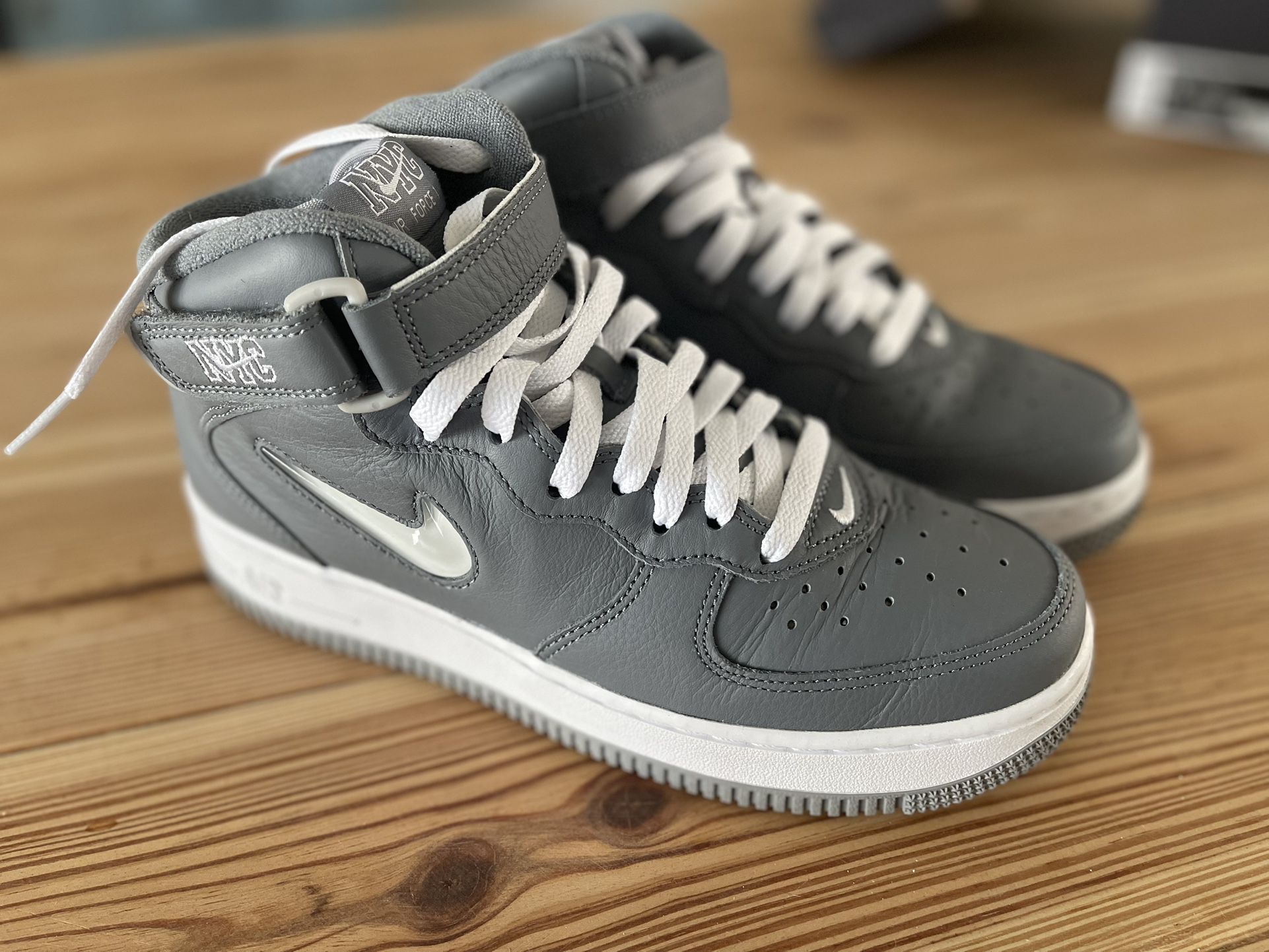 Nike Air Force 1 Mid NYC Cool Grey Men 6.5