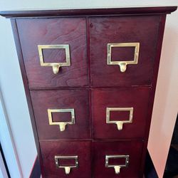 Cabinet 6 Drawer Card/Catalog
