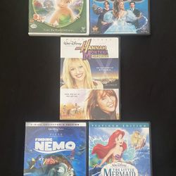 5 Walt Disney DVD’s 