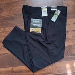 40x29 Haggar Premium Comfort Dress Pants Black Classic Fit