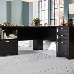 L-Shaped Corner Desk, Espresso