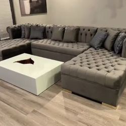 $5 Down Gorgeous Double Chase Sectional 