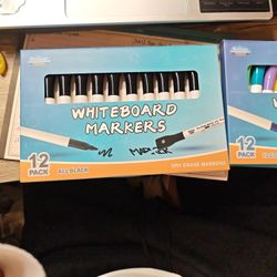 white board markers, 2 boxes of 12pack, completely new