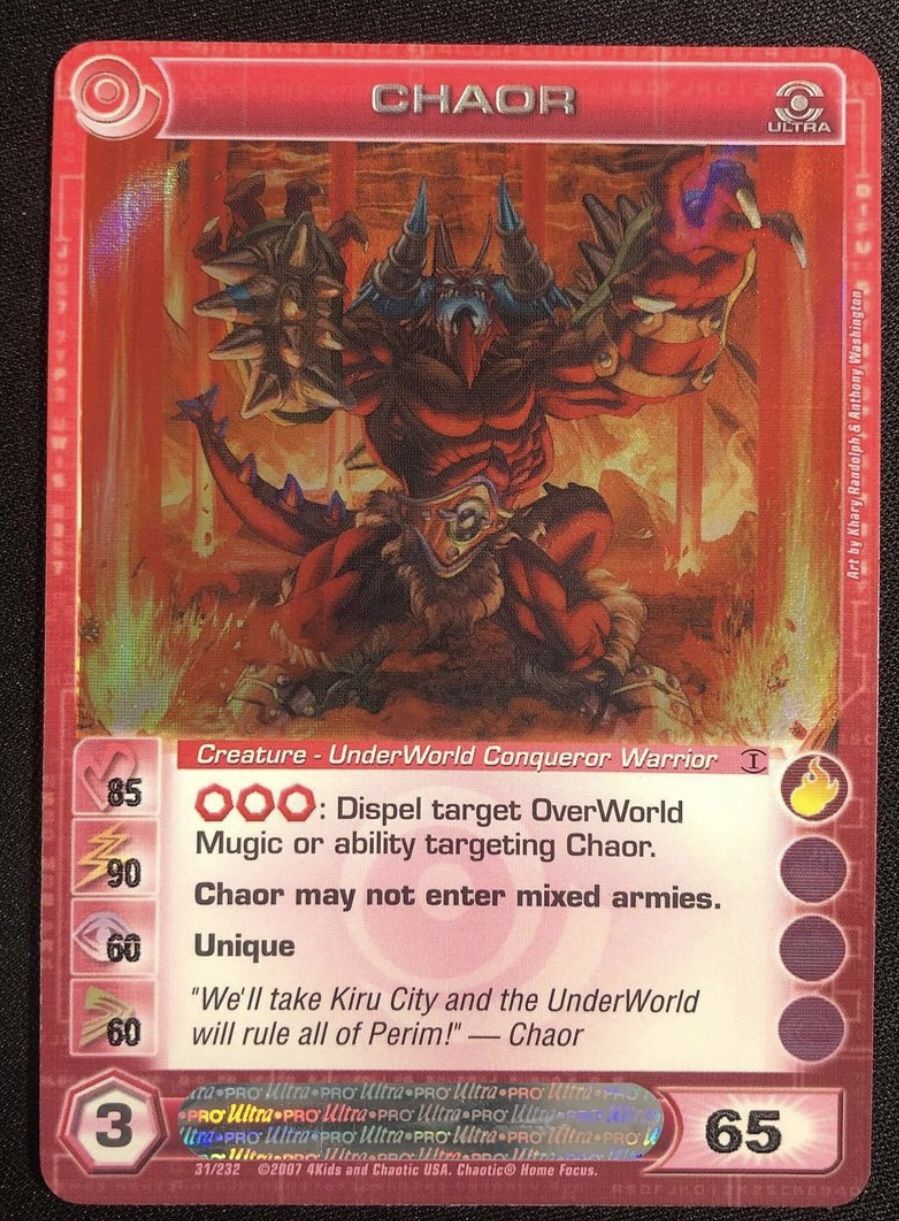 Chaotic Tcg Chaor Looking To Trade For Other Chaotic Cards