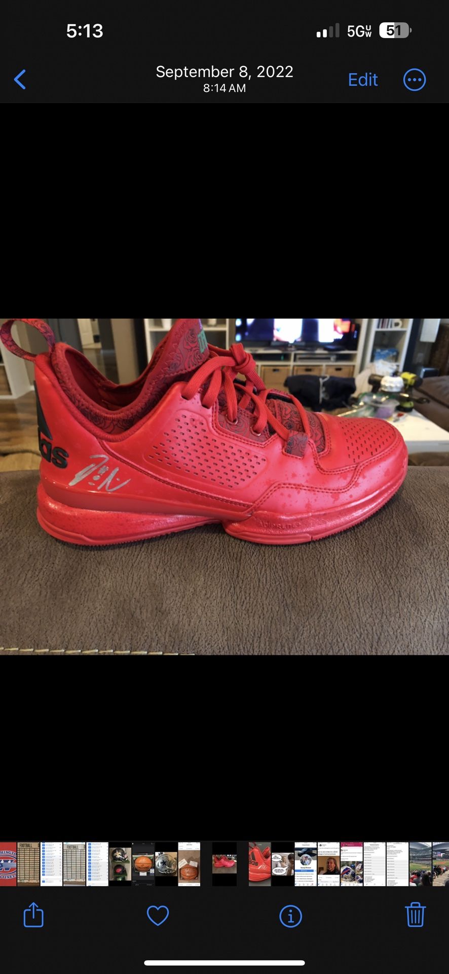 Damian lillard Autographed Shoes,All Products : American Fashion Style Bags On Sale