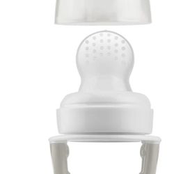 Dr Brown's Designed to Nourish, Fresh Firsts Silicone Feeder Self-Feeding For Baby 4m+ Silicone Bulb Grey, One Size New
