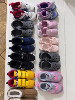 Kids/Toddler Shoe Bundle – 11 Pairs – Sizes 8C–9.5T