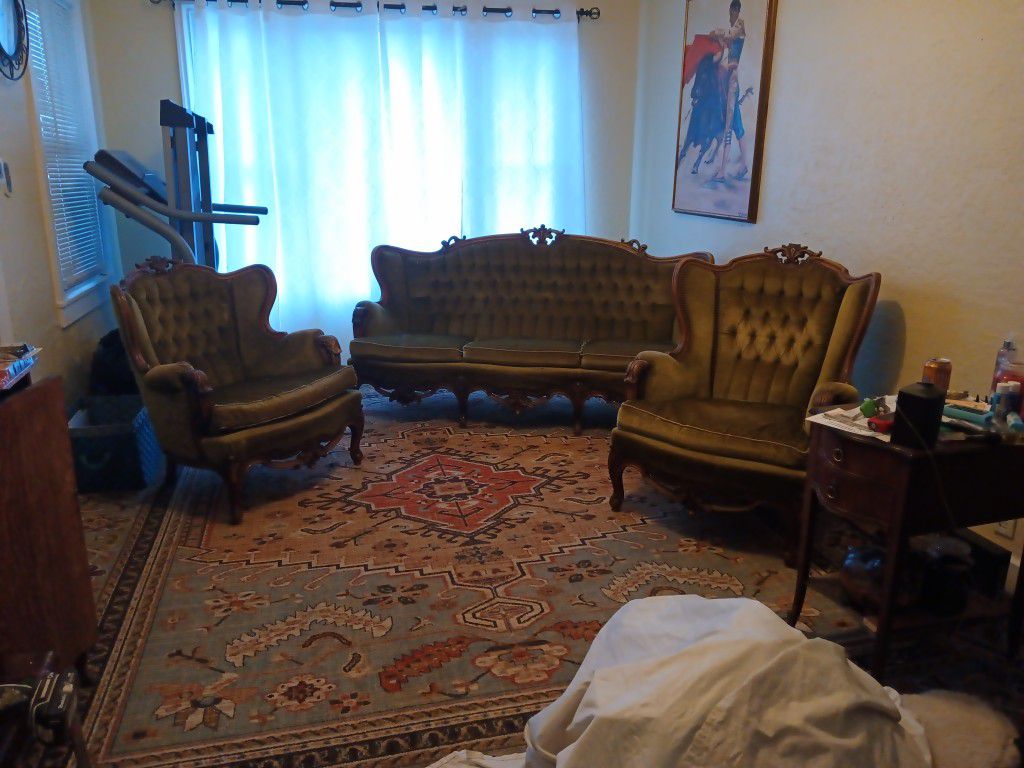 Antique Couch And Two Chairs