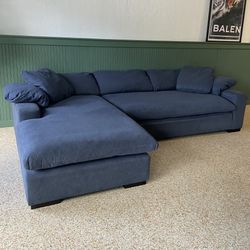 Blue Sectional Sofa 
