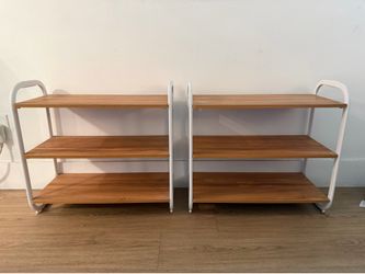 Wooden Shoe Rack (x2)