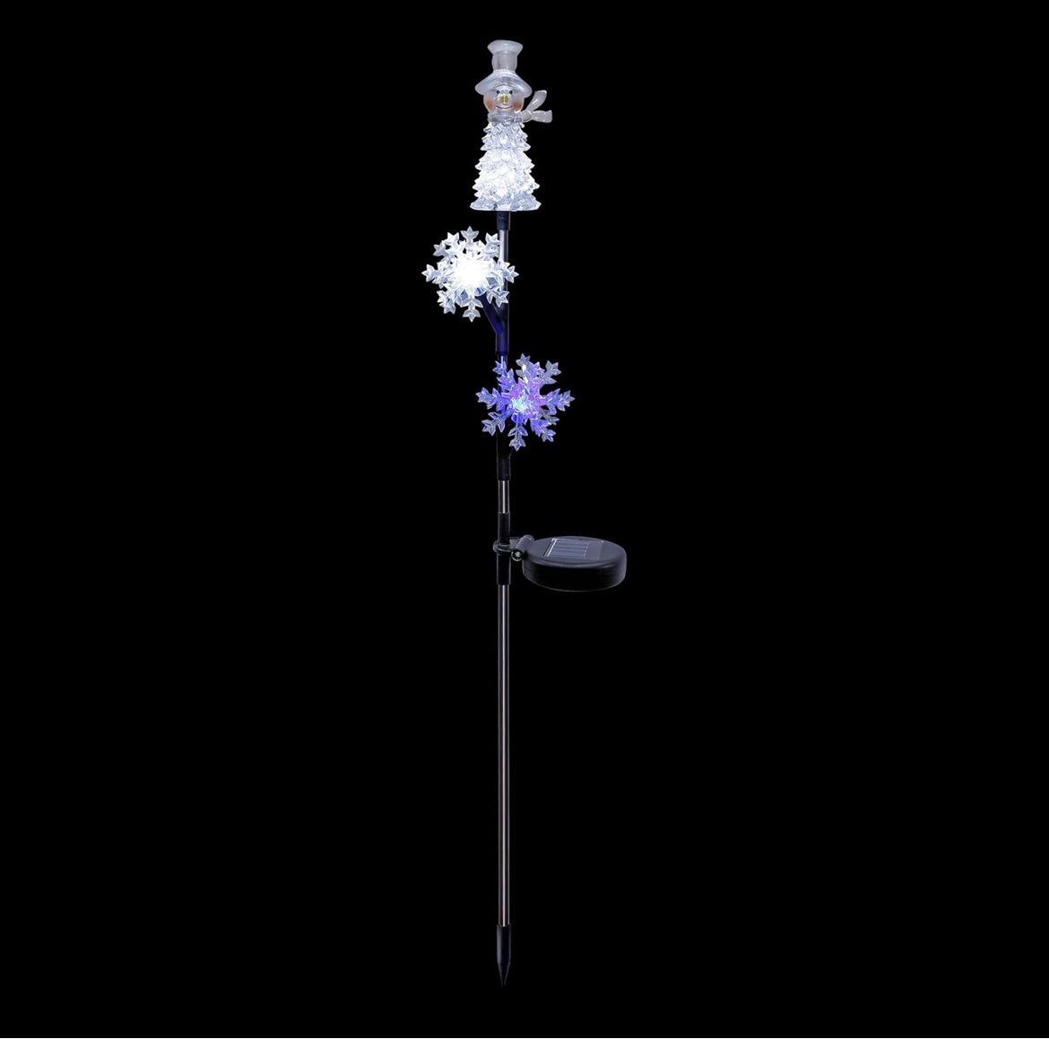 Alpine Snowman& SnowFlake Solar Panel